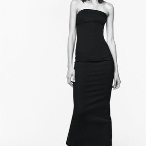 Zara Denim Midi Dress 🌼